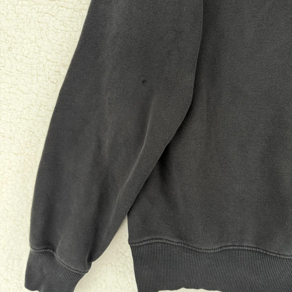 The North Face Hoodie Sweatshirt Mens Small Black‎ Pullover Big Logo Graphic